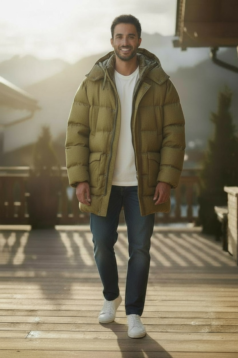 Herno Cashmere and Silk Parka Quiet Luxury Quilted Green Size IT 56 $2,020 - Picture 11 of 11